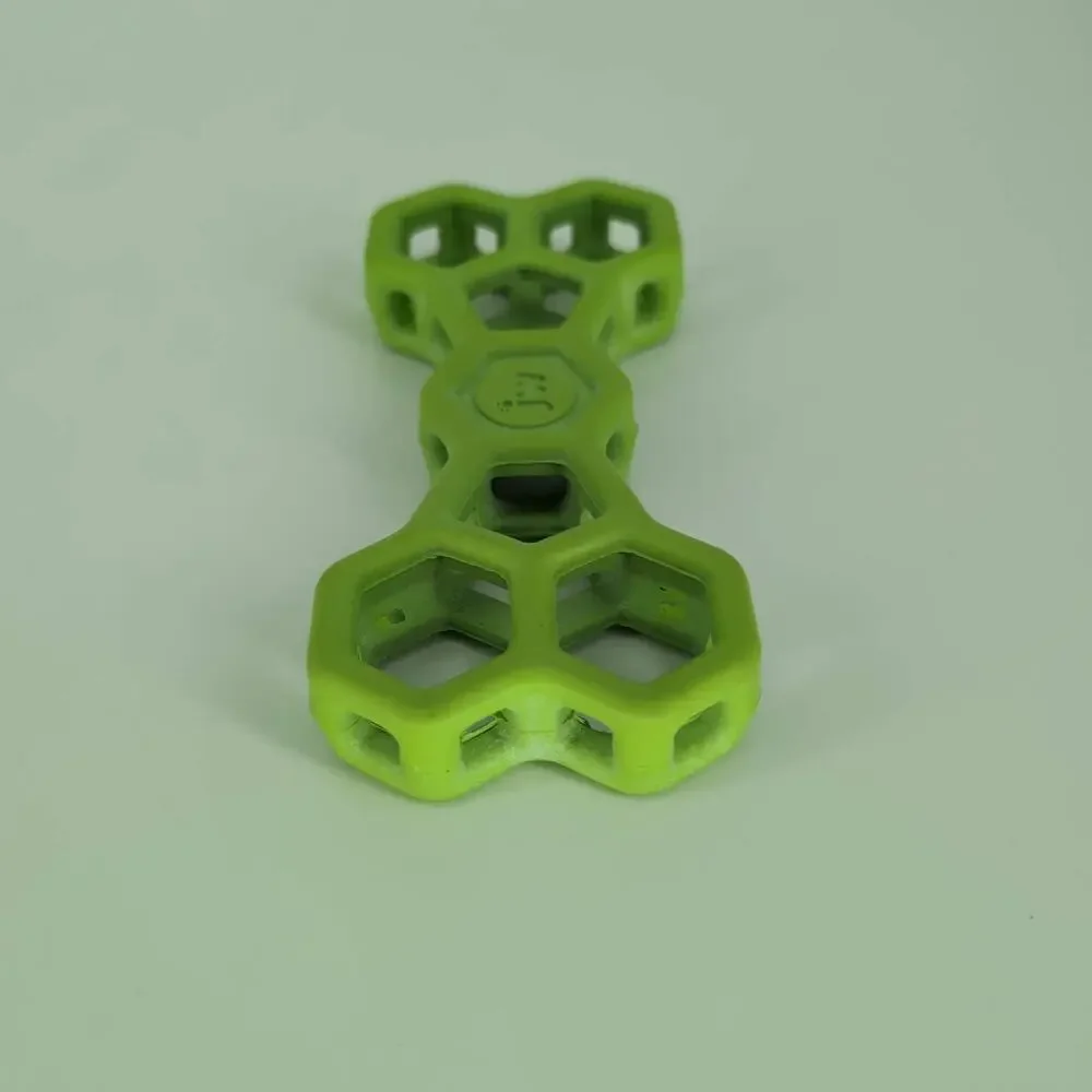 JW Pet Hol-ee Bone Lime Green Puppy Dog Toy / Puzzle / Chew Treat Toy - GUC